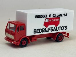 GB2- Herpa Mercedes Koffer LKW Bedrijfsauto`s Brüssel